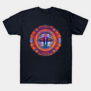 New World Gods (17) - Mesoamerican Inspired Psychedelic Art T-Shirt